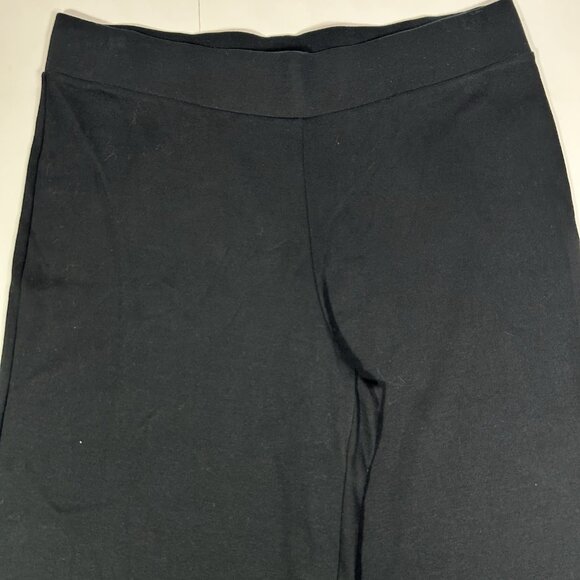 EUC J.Jill Pure Jill Women Pants Black Full Leg Cropped Pull On Pima Cotton Sz M - Picture 2 of 11